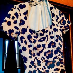 Banana Republic Leopard Dress Size 10